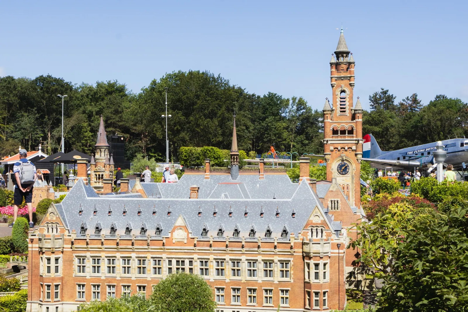 Miniature palace and formal gardens at Madurodam